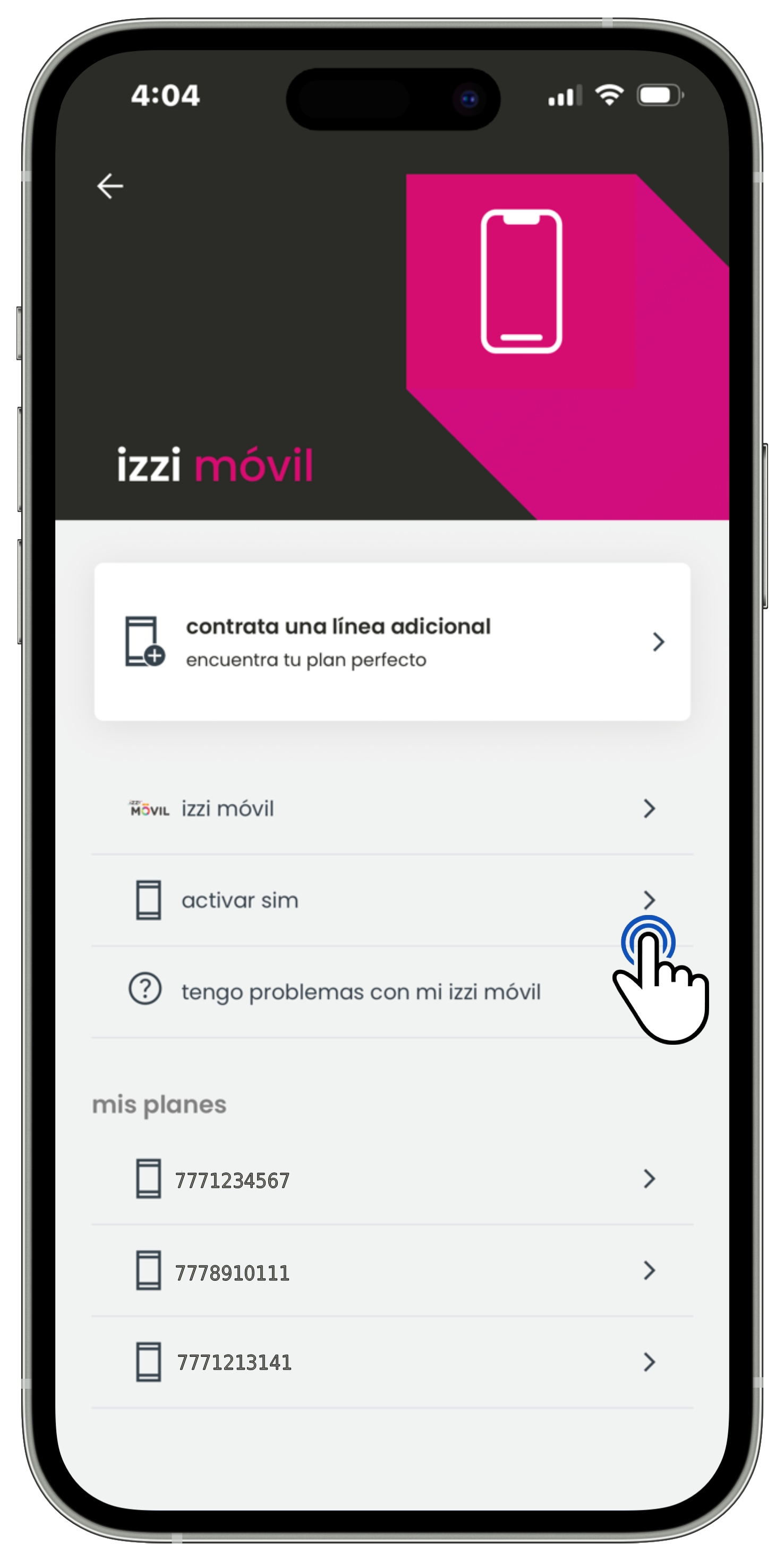 Izzi App - Izzi móvil - Activar sim.jpg