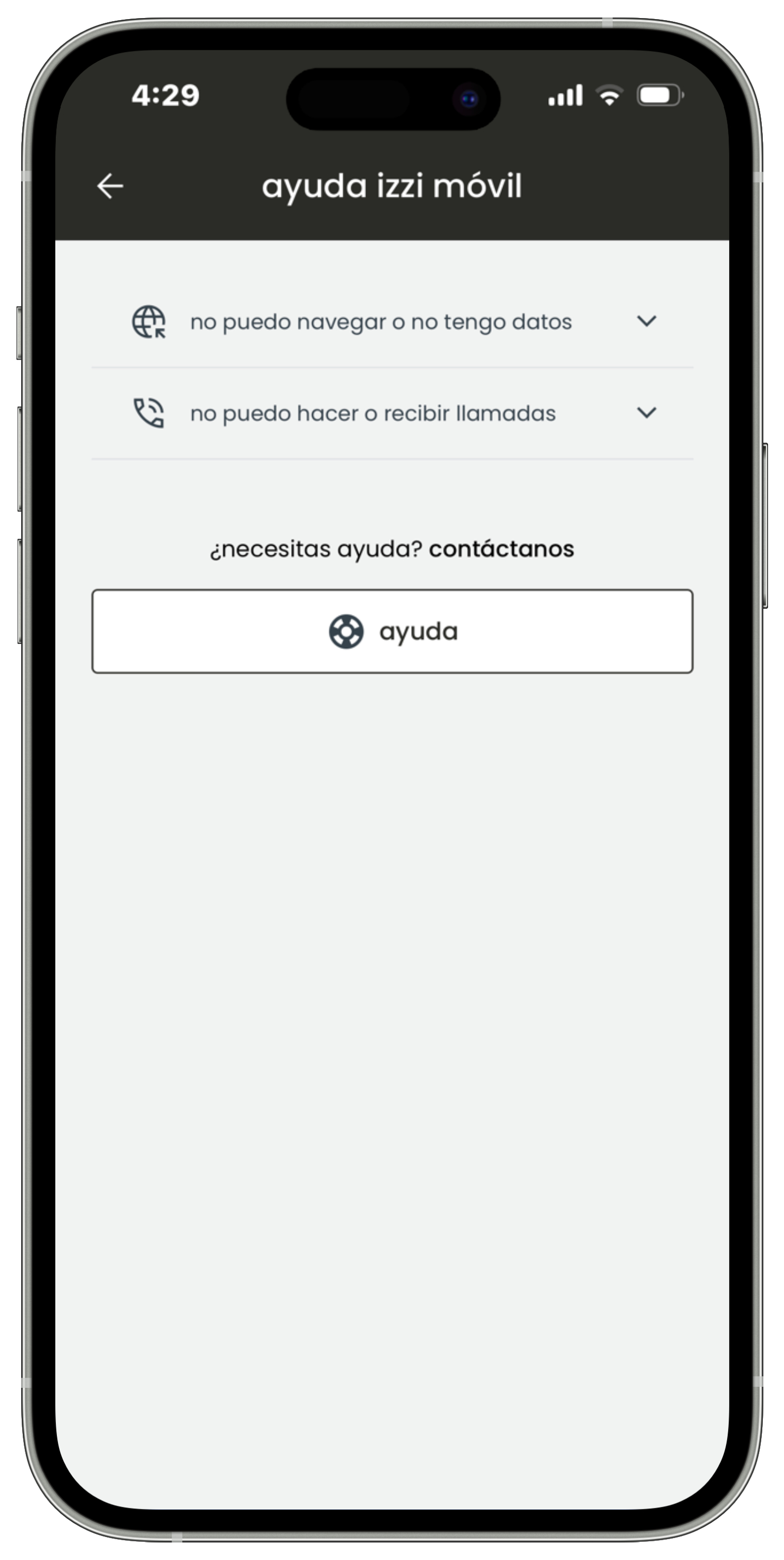 Izzi App - Izzi móvil - Tengo problemas con mi izzi móvil 2.jpg