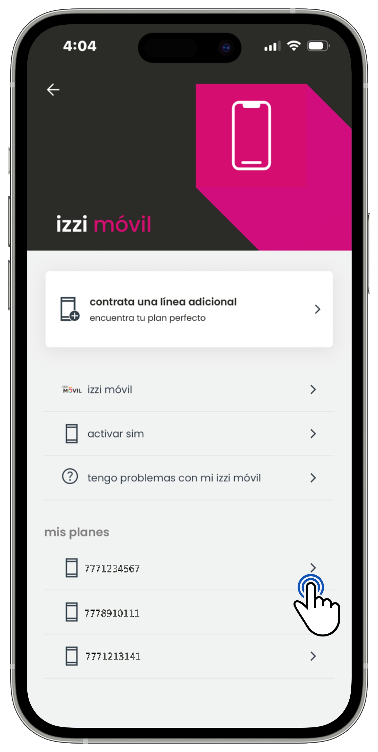 Izzi App - Izzi móvil - Mis planes.jpg