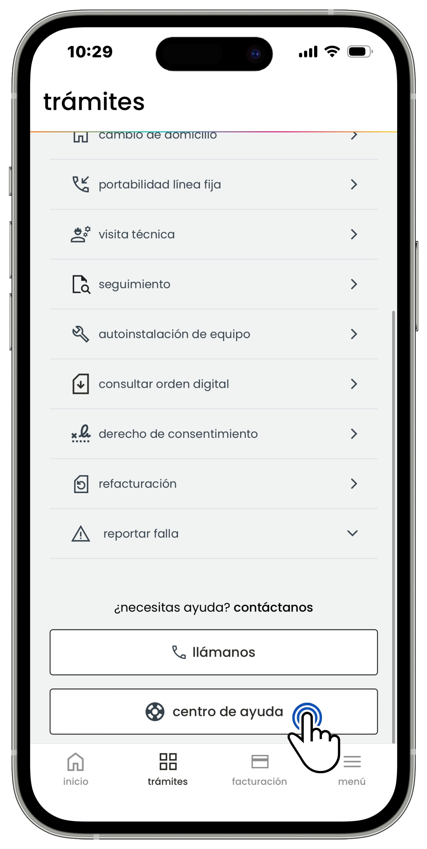 Izzi App - Trámites - Centro de ayuda.jpg