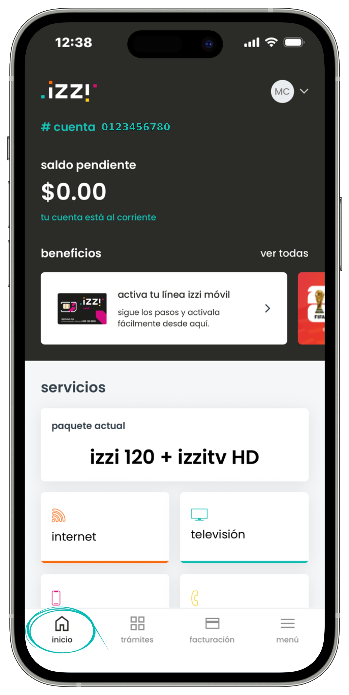 Izzi App - Inicio.jpg