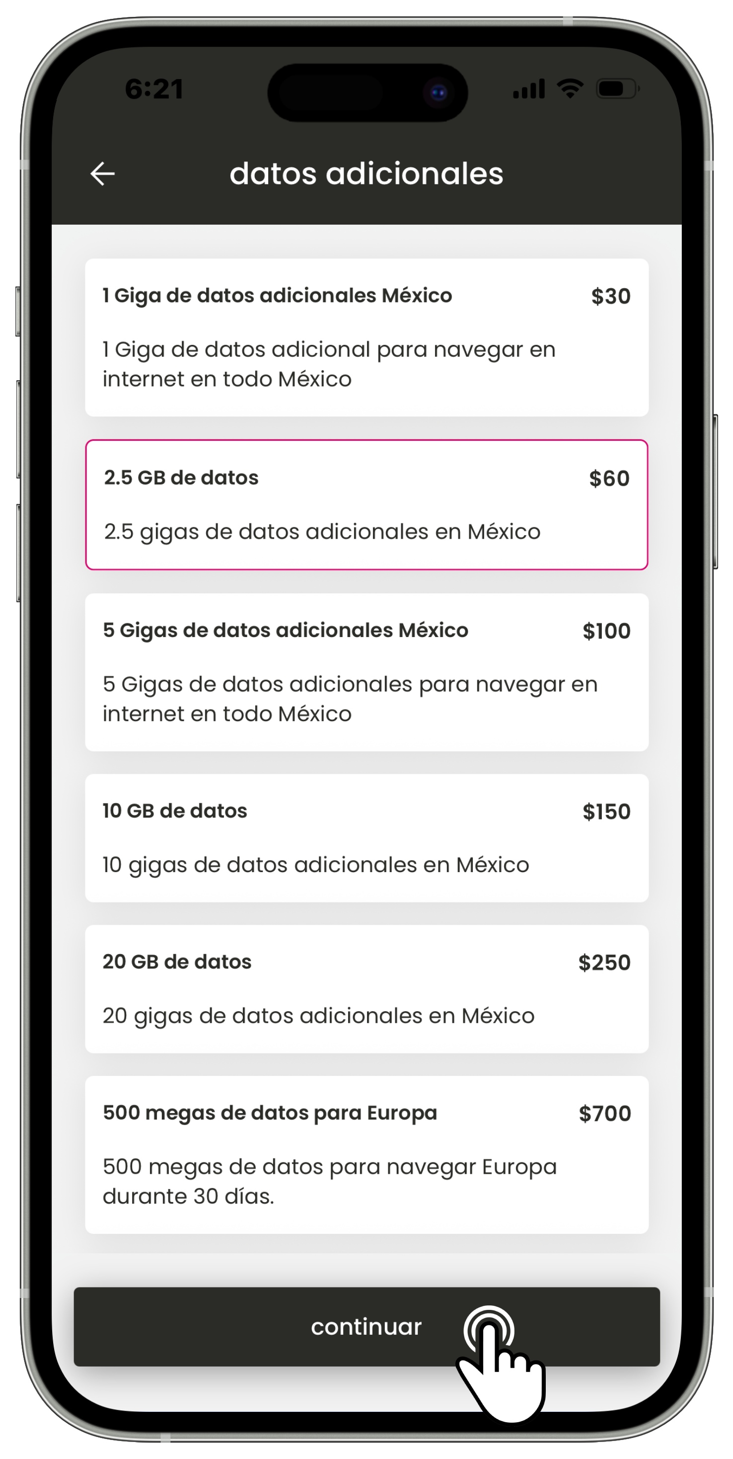 Izzi App - Izzi móvil - Compra adicional de datos.jpg