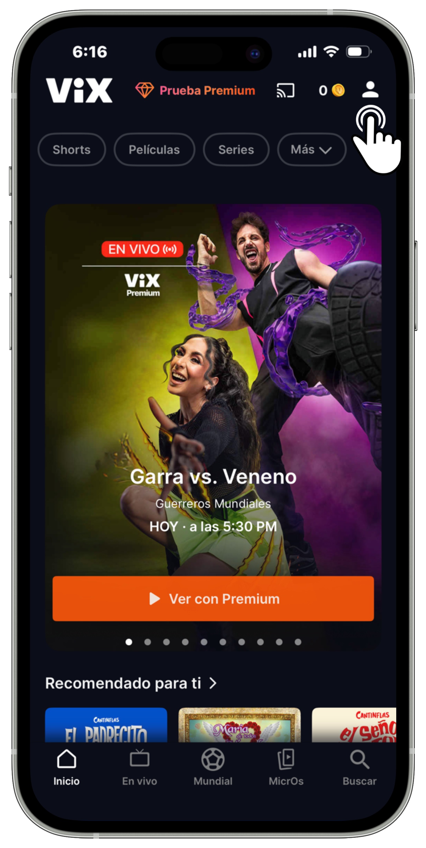VIX iPhone - Iniciar sesión.jpg