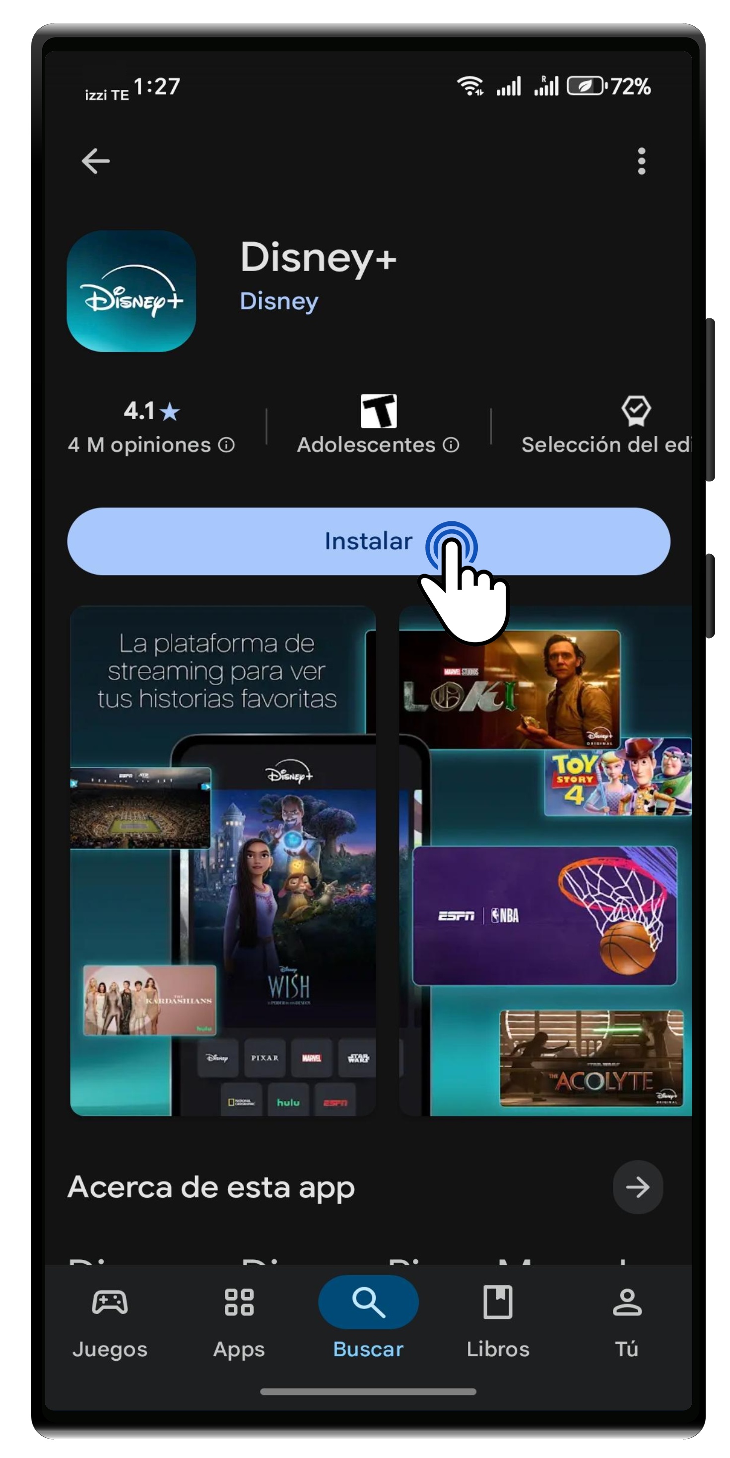 Inicio de sesión Disney+ - Android 1.jpg