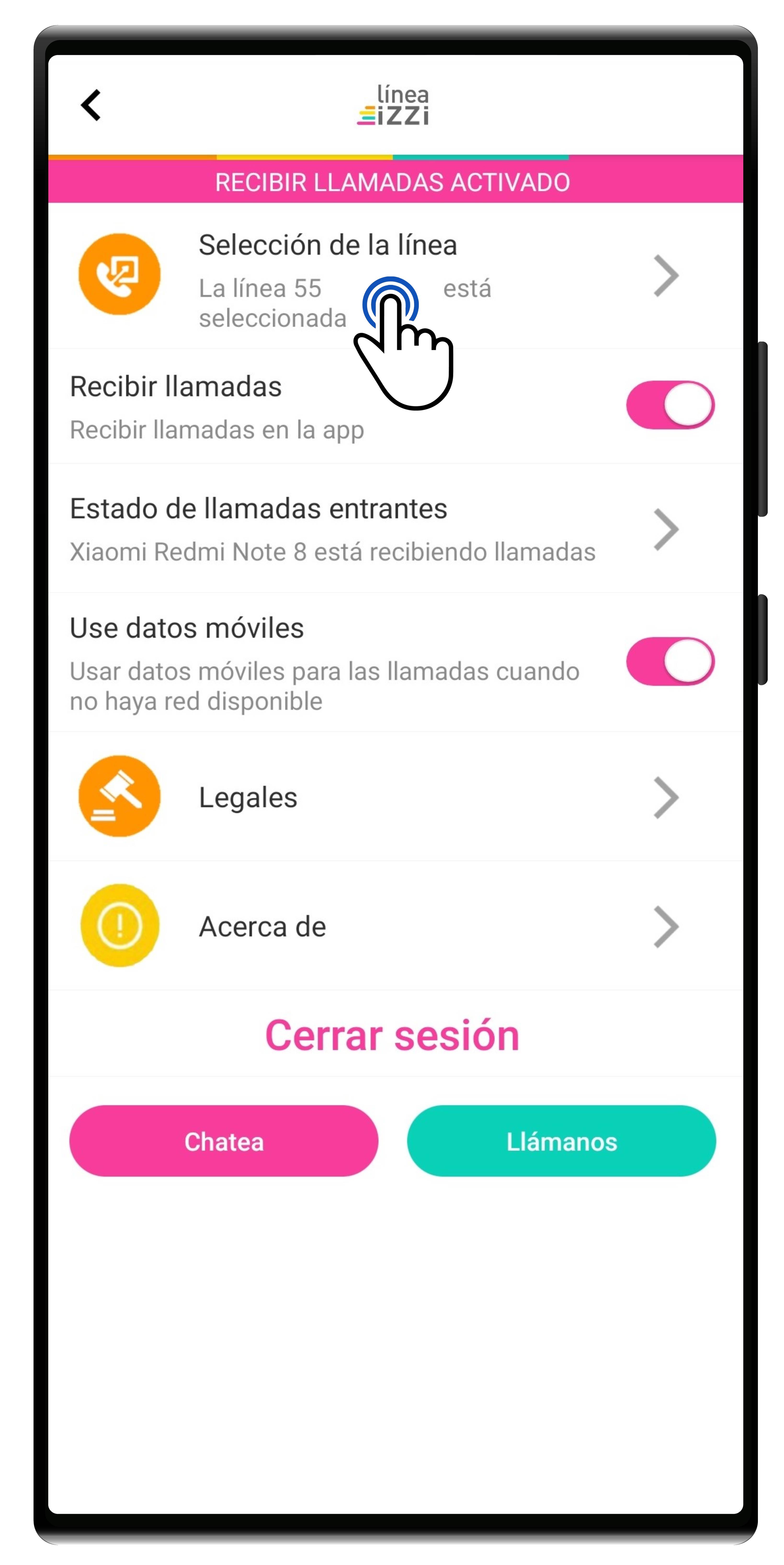 movil solo para recibir llamadas