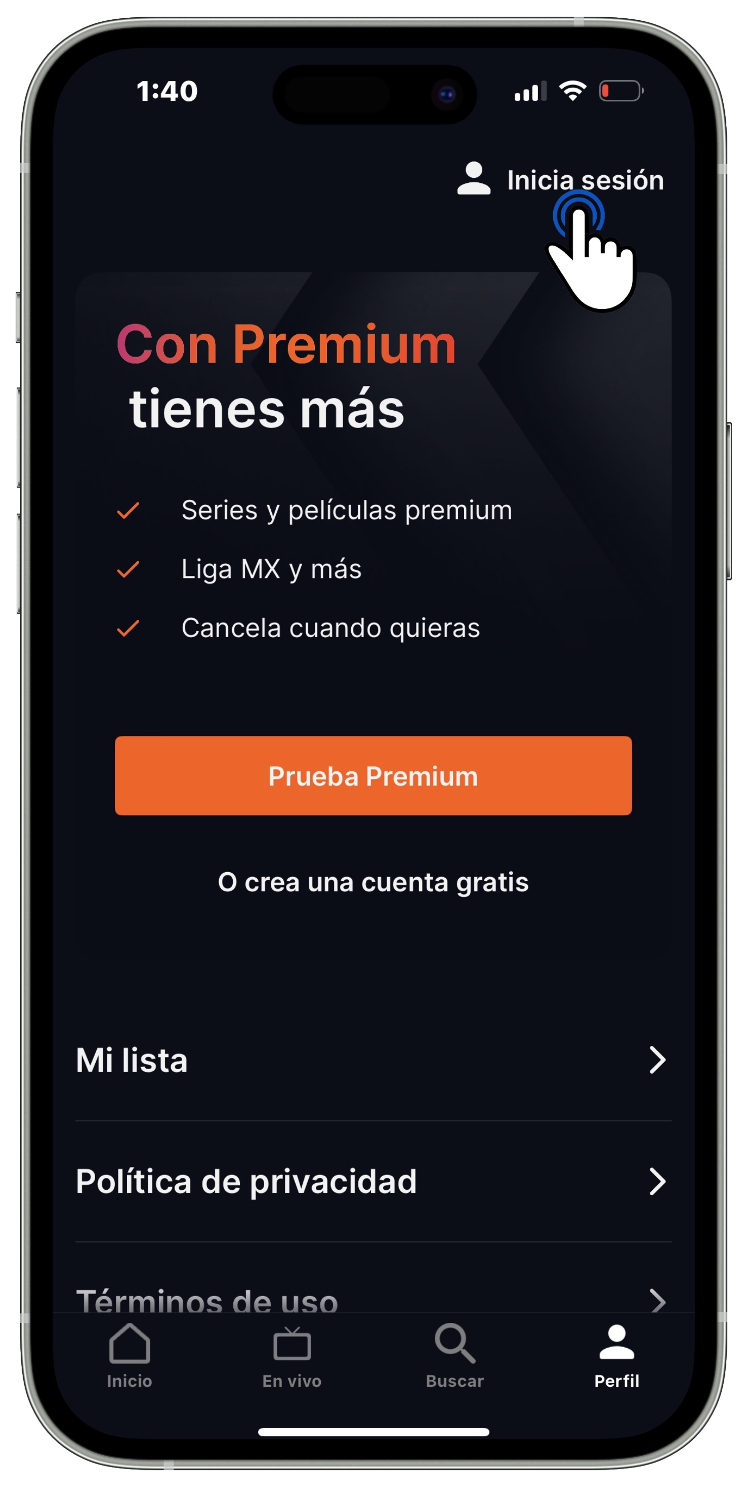 Inicio de sesión ViX – Ayuda izzi